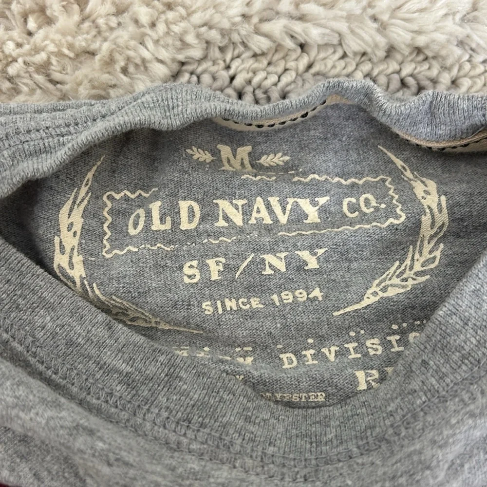Old Navy Boys Medium Rock City Rebel - NY- Never Stop Rocking Long sleeve shirt
